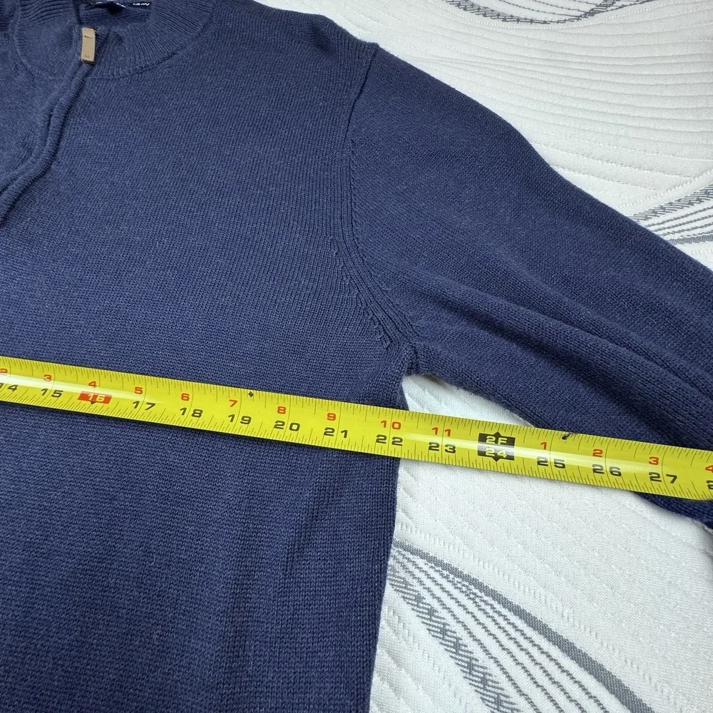 Mizzen Main Cassidy 1/4 Zip Pullover Men XXL Shirt Blue Performance Golf Stretch